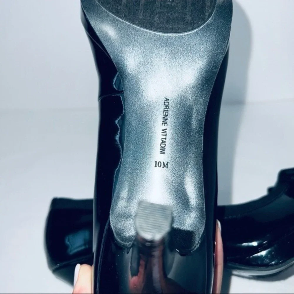 Adrienne Vittadini Black‎ Posy Heels Size 10
